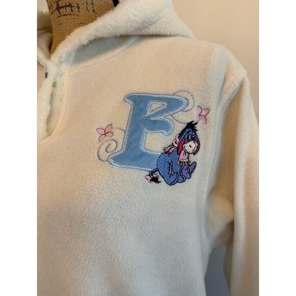 Wonderful World of Disney Eeyore Fleece Pullover Cream Missy Size Medium 8/10 - Picture 2 of 5